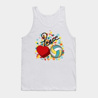 Peace Love Volleyball Tank Top